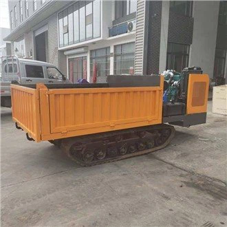 Gúmmíbrautar beltaberi með gröfu og kranabóm